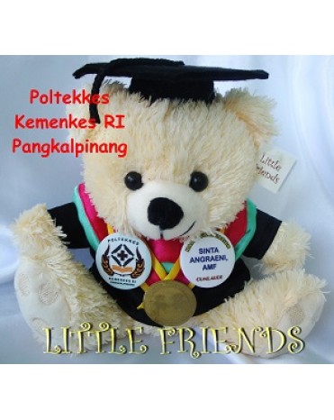 Boneka Wisuda Politeknik Kesehatan Kemenkes RI Pangkal Pinang (25 cm)
